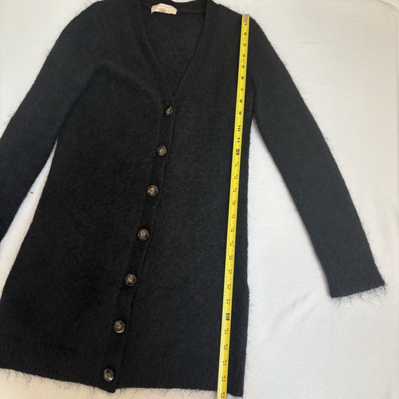 Sézane La Maille Cardigan Black Mohair Blend Small - Picture 6 of 9